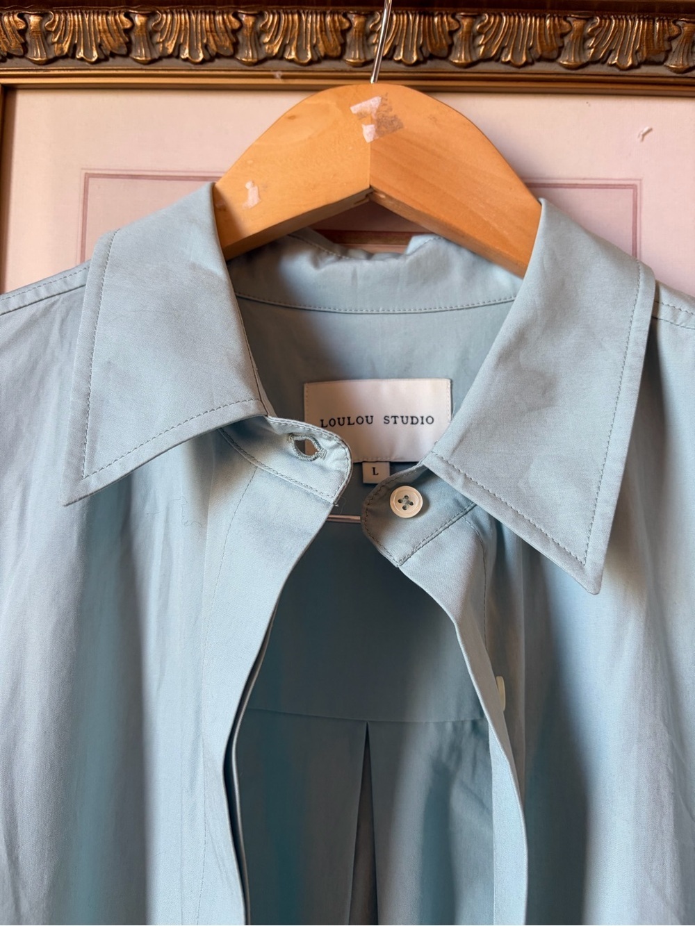 Loulou Studio Evora Shirt Dress Large - Picture 6 of 7